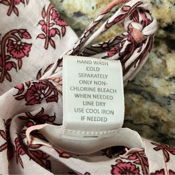 Band of Gypsies Boho Print Halter Mini Dress Handkerchief Hem Size XS - Picture 9 of 9